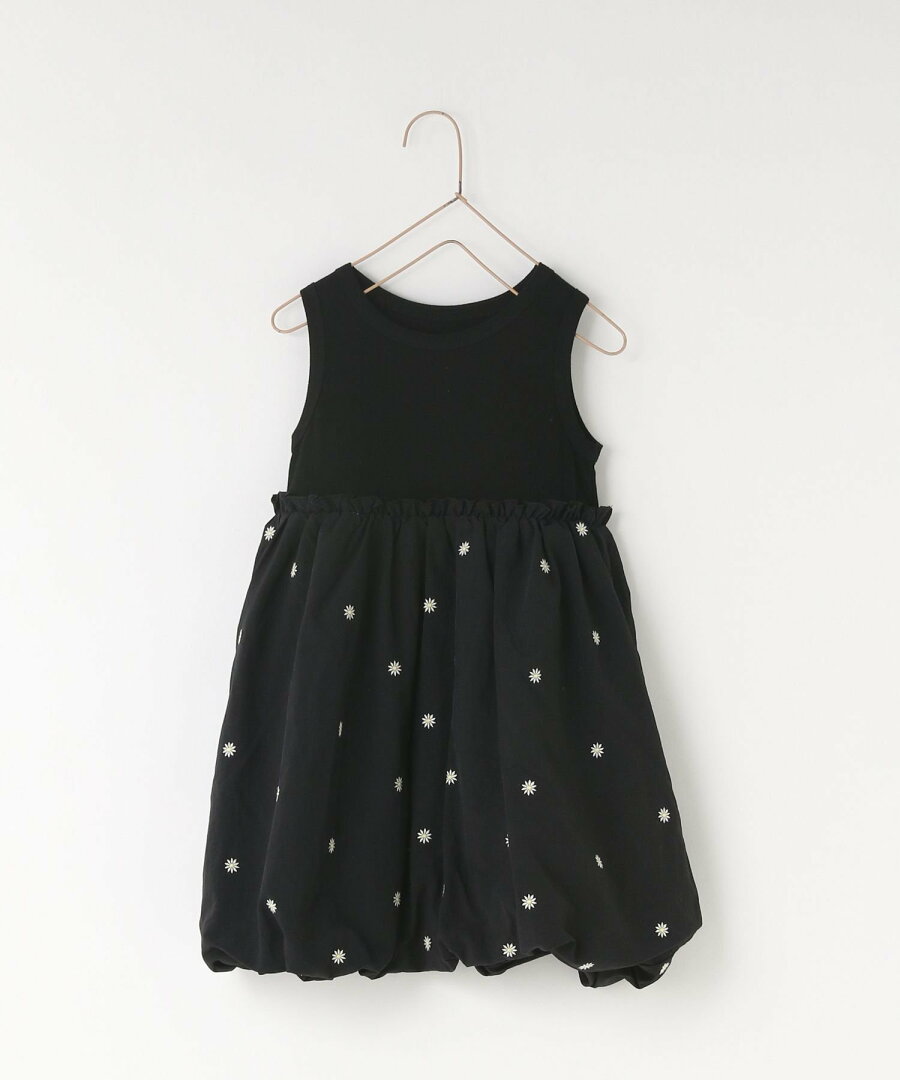 【SALE/30%OFF】LOWRYS FARM ドッキングノースリーブワンピース ローリーズファーム ワンピース・ドレス チュニック ブラック ホワイト - メイン画像 3