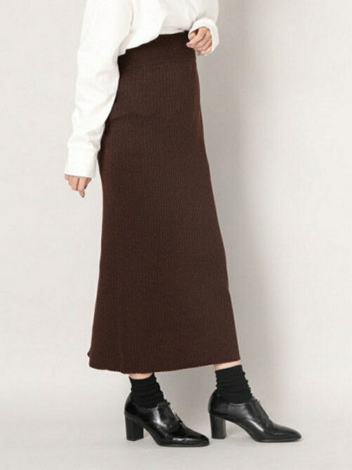 Lowrys Farm リブニットマキシスカート M Rakuten Fashion 楽天