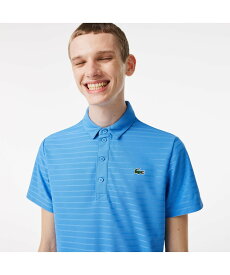 【SALE／30%OFF】LACOSTE 【EC限定】ジャカードボーダーゴルフポロシャツ ラコステ トップス ポロシャツ ホワイト ネイビー グリーン ブルー【送料無料】