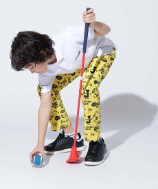 【SALE／30%OFF】Jack Bunny!! PEストレッチ ロゴプリントロングパンツ (ジュニア) ジャックバニー パンツ その他のパンツ ネイビー イエロー【送料無料】