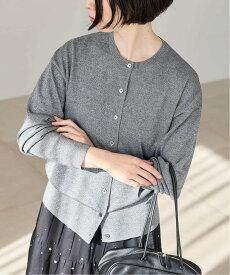 IENA 《新色あり/追加2》LEVITAロングスリーブカーディガン イエナ トップス カーディガン ベージュ ブラウン シルバー【送料無料】