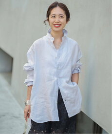 VERMEIL par iena 《予約》TICCA ティッカ 別注リネンスクエアビッグシャツ TBFS-543 ヴェルメイユ パー イエナ トップス シャツ・ブラウス ピンク ブルー ホワイト カーキグリーン ブラウン【送料無料】