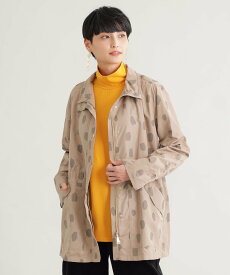 【SALE／31%OFF】EVEX by KRIZIA 【ウォッシャブル】チータープリントタフタスタンドカラーブルゾン エヴェックス バイ クリツィア ジャケット・アウター ブルゾン・ジャンパー ブラウン【送料無料】