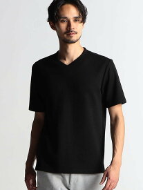 【SALE／30%OFF】NICOLE CLUB FOR MEN ボックスミニワッフル半袖Tシャツ ニコル トップス カットソー・Tシャツ ホワイト ブラック レッド【送料無料】