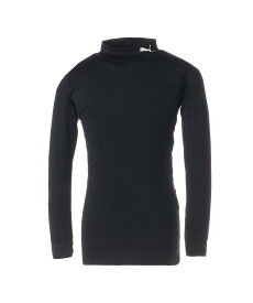 PUMA キッズ ボーイズ コンプレッション モックネック 長袖 シャツ 120-160cm プーマ トップス カットソー・Tシャツ ブラック