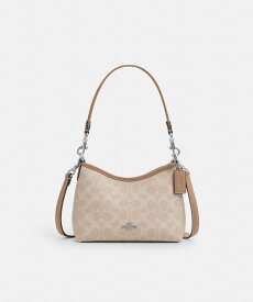 【SALE／60%OFF】COACH OUTLET 【公式】ローレル スモール ショルダー バッグ・シグネチャー キャンバス コーチ　アウトレット バッグ ショルダーバッグ ベージュ【送料無料】