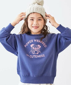 devirock デビラボ*【アニマルカレッジ】 裏起毛 BIGシルエット プリントトレーナー 25AW デビロック トップス スウェット・トレーナー ブルー グレー