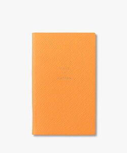 SMYTHSON Make It happen Panama Notebook in Pastegrain �X�}�C�\�� ���[�� �蒠�E������ �I�����W�y���������z