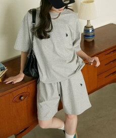 【SALE／41%OFF】U.S. POLO ASSN. ＜接触冷感＞別注 ワンポイントロゴセットアップ 限定展開 フリークスストア トップス カットソー・Tシャツ ブラック ネイビー【送料無料】