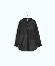 【SALE／50%OFF】KELEN 「KELEN / ケレン」 レースパッチワークシャツ HIMI ビーアパートメント トップス シャツ・ブラウス ブラック グリーン ホワイト【送料無料】