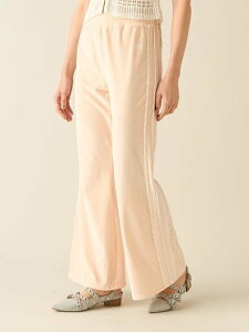 FURFUR サイドレースベロアトラックパンツ ファーファー パンツ その他のパンツ レッド ピンク ブラック【送料無料】