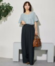 ダブルタックストレートパンツ