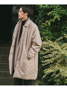 【SALE/50%OFF】DOORS パデットステンカラーコート アーバンリサーチドアーズ コート/ジャケット ステンカラーコート ベージュ ネイビー グレー【送料無料】