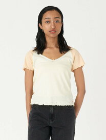 【SALE／63%OFF】Levi's DRY GOODS Tシャツ ホワイト AND ALMOND CREAM リーバイス トップス カットソー・Tシャツ