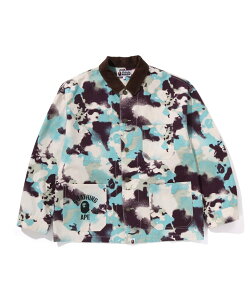 A BATHING APE MAP CAMO WORK JACKET A xCVO GCv WPbgEAE^[ Jo[I[E[NWPbg O[yz