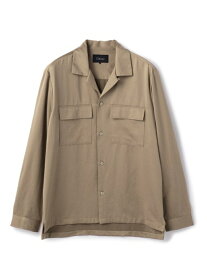 【SALE／80%OFF】COLLECTIVE オープンカラーシャツ メンズ ビギ シャツ/ブラウス 長袖シャツ ピンク カーキ ブラック
