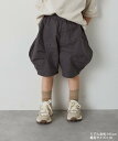 【SALE／10%OFF】riziere バルーン切り替えハーフパンツ リジェール パンツ キュロット グレー
