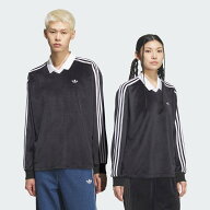 【SALE／36%OFF】adidas 【公式】アディダス adidas 返品可 ベロア長袖ポロ アディダス トップス ポロシ…