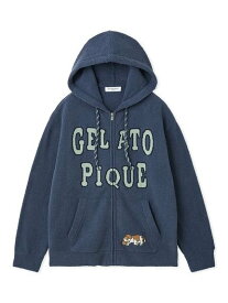 gelato pique 【HOMME】エアリーモコスリーピングドッグパーカ ジェラートピケ トップス パーカー・フーディー ネイビー【送料無料】