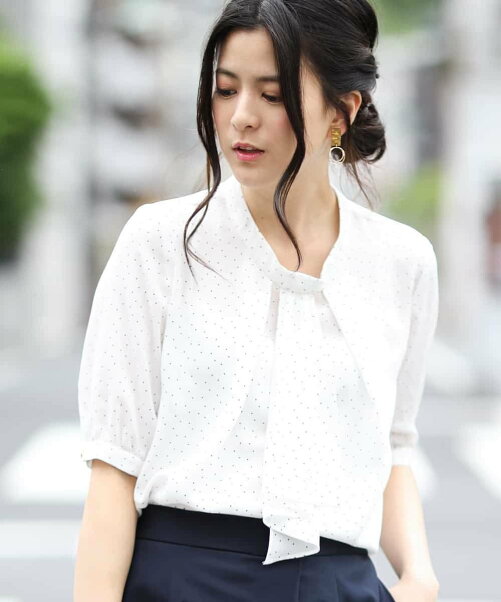 Ofuon 洗濯機で洗える ボウデザインシフォンブラウス Rakuten Fashion 楽天ファッション 旧楽天ブランドアベニュー Ar9741