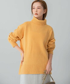 【SALE／50%OFF】URBAN RESEARCH ROSSO バックシームタートルニット アーバンリサーチロッソ トップス ニット ホワイト ブルー イエロー グレー【送料無料】