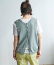 ミニブークレ2WAYニットベスト