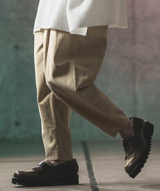 GLIMCLAP mp12247- Color scheme design & balloon silhouette pants-chino clo カンビオ パンツ その他のパンツ ホワイト ブラック ベージュ【送料無料】