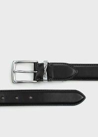 Paul Smith ツイストループロゴ レザーベルト ポール・スミス ファッション雑貨 ベルト ブラック【送料無料】