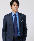 【ハレの日に】矢絣柄(やがすりがら)フラワー小紋ネクタイ