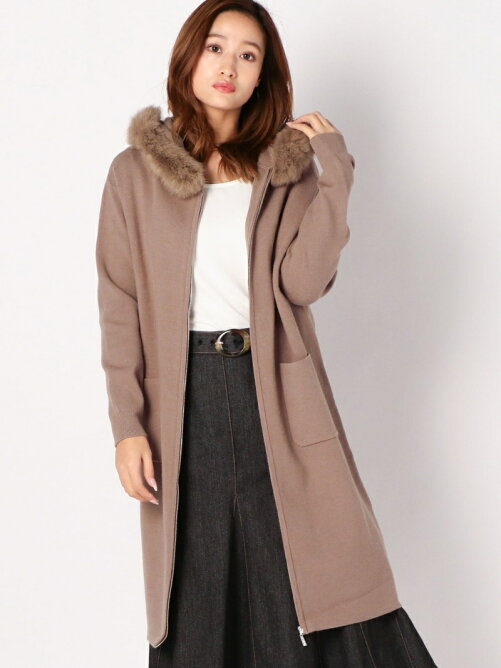Misch Masch ファー付ロングニットパーカー Rakuten Fashion 楽天ファッション 旧楽天ブランドアベニュー Bq2742 Misch Masch ファー付ロングニットパーカー Rakuten Fashion 楽天ファッション 旧楽天ブランドアベニュー Bq2742