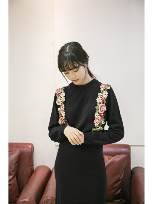 Million Carats 新色追加 花レースニットワンピース Rakuten Fashion 楽天ファッション 旧楽天ブランドアベニュー Bq3742
