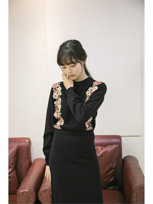 Million Carats 新色追加 花レースニットワンピース Rakuten Fashion 楽天ファッション 旧楽天ブランドアベニュー Bq3742