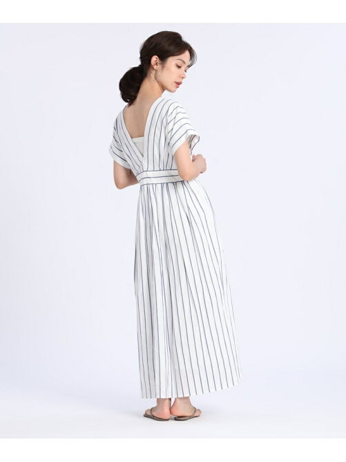 Ined Vネックストライプワンピース Rakuten Fashion 楽天ファッション 旧楽天ブランドアベニュー Df2742