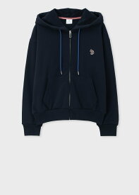 PS Paul Smith ウィメンズ ゼブラ ワンポイント パーカ ポール・スミス トップス スウェット・トレーナー ブルー ネイビー【送料無料】