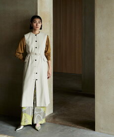 TOMORROWLAND collection ブロークンオックス ジレワンピース トゥモローランド ワンピース・ドレス ワンピース ベージュ ネイビー【送料無料】