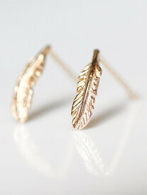 cui-cui ゴールド フェザー ピアス｜ K10YG キュイキュイ アクセサリー・腕時計 ピアス イエロー【送料無料】