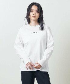 MARW UNITED ARROWS ＜MARW UNITED ARROWS＞ロゴ ロングスリーブ Tシャツ ユナイテッドアローズ トップス カットソー・Tシャツ ホワイト ブラック【送料無料】