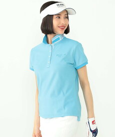 【SALE／50%OFF】BEAMS GOLF PURPLE LABEL ＜WOMEN＞BEAMS GOLF PURPLE LABEL / セイタック鹿の子 シャンブレー ポロシャツ ビームス アウトレット トップス スウェット・トレーナー オレンジ ピンク グリーン ブルー【送料無料】