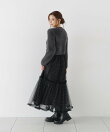 チェーン付きふわニットカーディガン