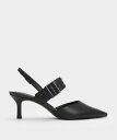 CHARLES & KEITH Sepphe セフェ スタッズストラップパンプス チャールズアンドキース シューズ・靴 パンプス ブラック【送料無料】