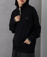 【SALE／1%OFF】FRED PERRY FRED PERRY/Half Zip SweatShirt/フレッドペリー ハーフジップスウェット ロ…