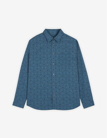 【SALE／45%OFF】Maison Kitsune 【公式】Maison Kitsune RELAXED SHIRT メゾン キツネ アーカイブス トップス シャツ・ブラウス ブルー【送料無料】