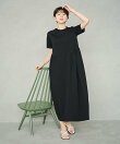 【洗える】コクーンシルエットロングワンピース