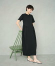 【洗える】コクーンシルエットロングワンピース