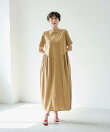 【洗える】コクーンシルエットロングワンピース