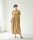 【洗える】コクーンシルエットロングワンピース