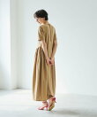 【洗える】コクーンシルエットロングワンピース