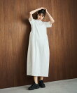 【洗える】コクーンシルエットロングワンピース