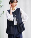【入卒/セレモニー】パール調ボタンベスト
