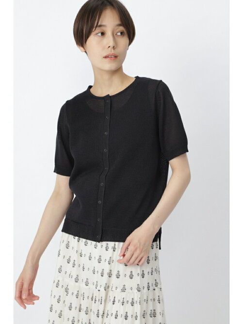 Human Woman ミドルゲージギマ半袖カーディガン Rakuten Fashion 楽天ファッション 旧楽天ブランドアベニュー Db4745